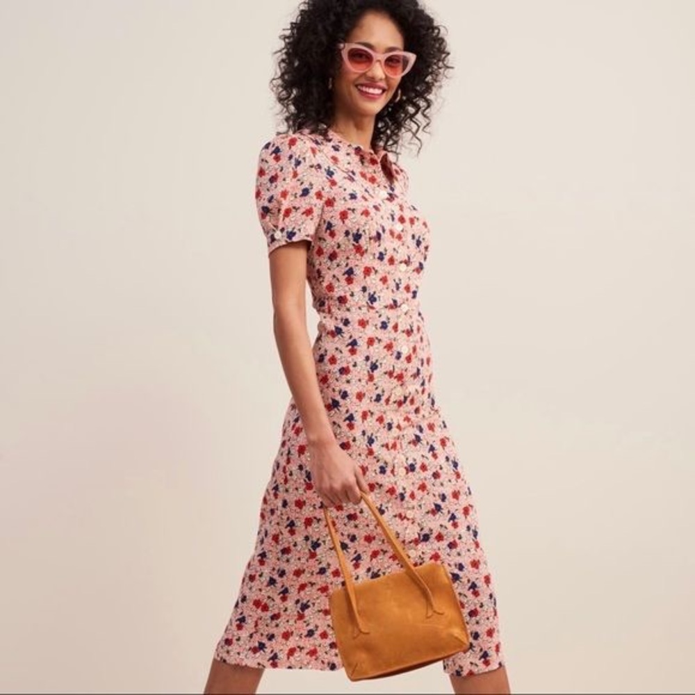 ROUJE Paloma Dress Red Floral